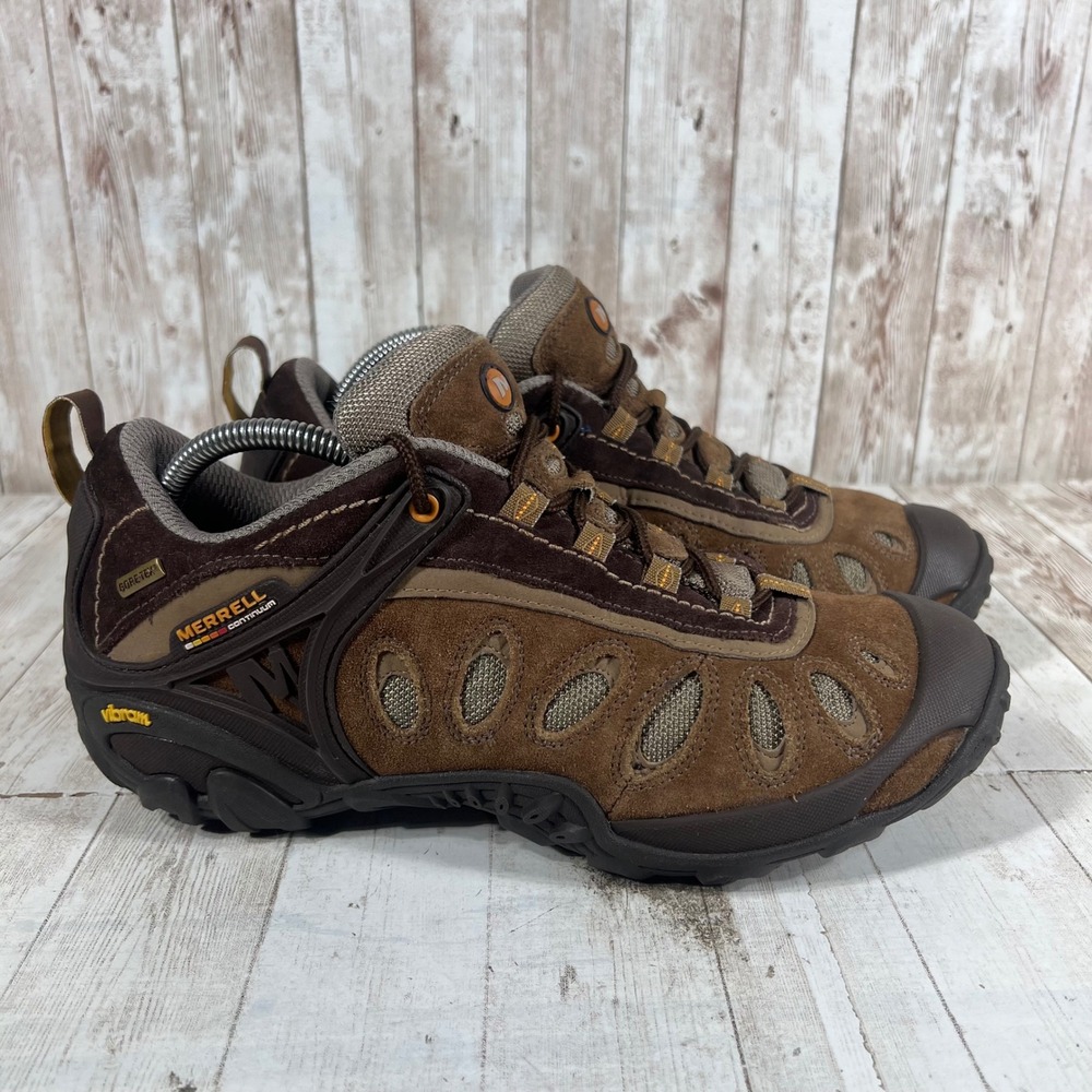 Merrell Chameleon II Ventilator GTX Brown Hiking Shoes Mens 9 Vibram J87789